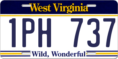WV license plate 1PH737