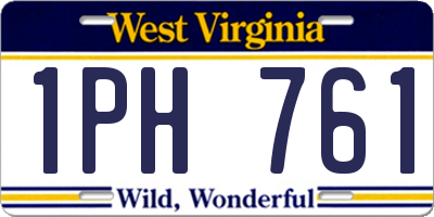 WV license plate 1PH761