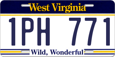 WV license plate 1PH771
