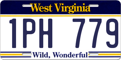 WV license plate 1PH779