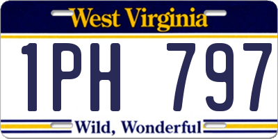 WV license plate 1PH797