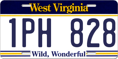 WV license plate 1PH828