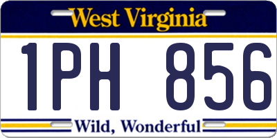 WV license plate 1PH856