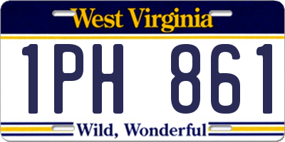 WV license plate 1PH861