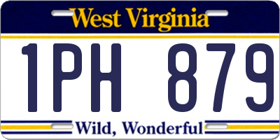 WV license plate 1PH879