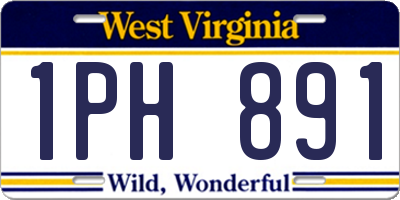 WV license plate 1PH891