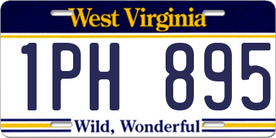 WV license plate 1PH895