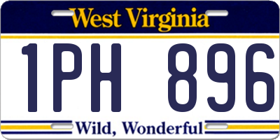 WV license plate 1PH896