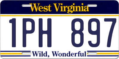 WV license plate 1PH897