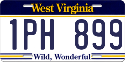 WV license plate 1PH899