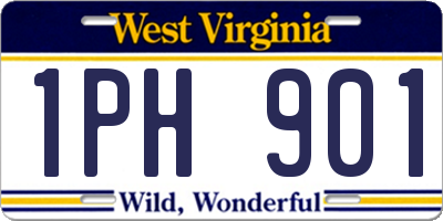 WV license plate 1PH901
