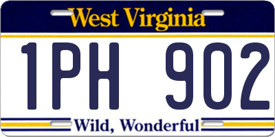 WV license plate 1PH902