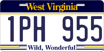 WV license plate 1PH955