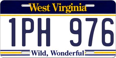 WV license plate 1PH976