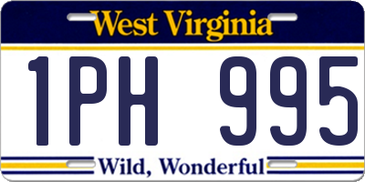 WV license plate 1PH995