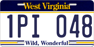 WV license plate 1PI048