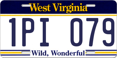 WV license plate 1PI079