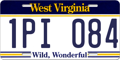 WV license plate 1PI084