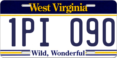 WV license plate 1PI090