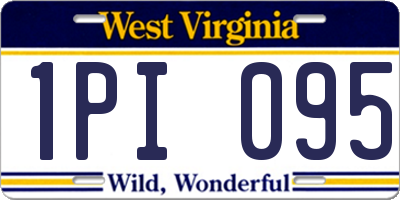 WV license plate 1PI095