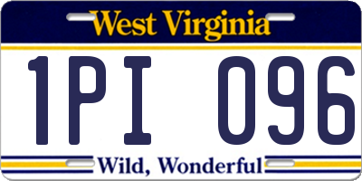 WV license plate 1PI096