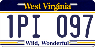 WV license plate 1PI097