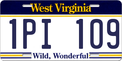 WV license plate 1PI109