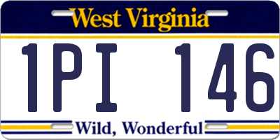 WV license plate 1PI146