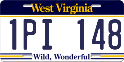 WV license plate 1PI148