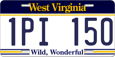 WV license plate 1PI150