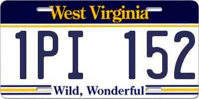 WV license plate 1PI152