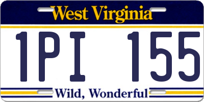WV license plate 1PI155