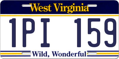 WV license plate 1PI159