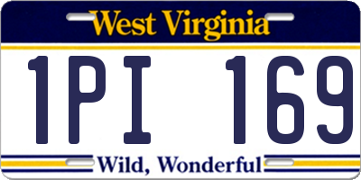 WV license plate 1PI169