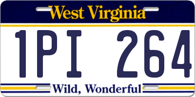 WV license plate 1PI264