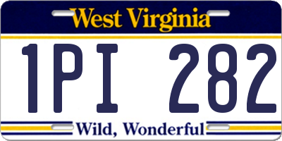 WV license plate 1PI282