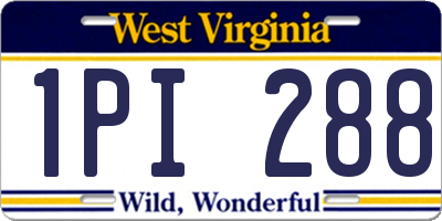 WV license plate 1PI288