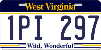 WV license plate 1PI297