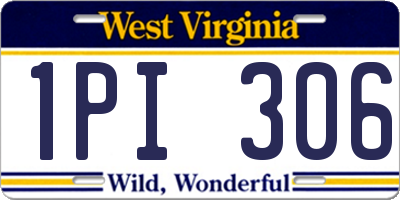 WV license plate 1PI306