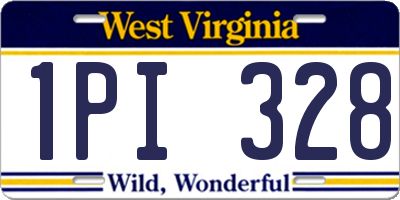 WV license plate 1PI328