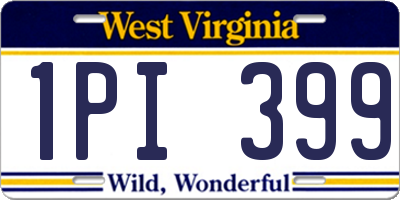WV license plate 1PI399