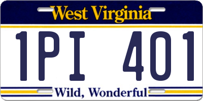 WV license plate 1PI401