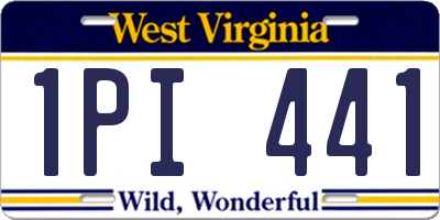 WV license plate 1PI441