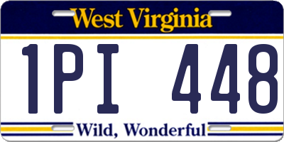 WV license plate 1PI448