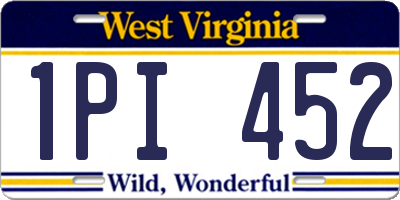 WV license plate 1PI452