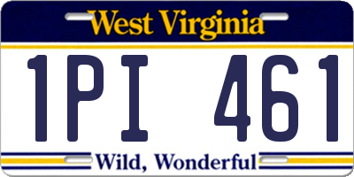 WV license plate 1PI461
