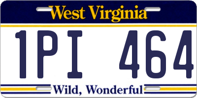 WV license plate 1PI464