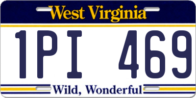 WV license plate 1PI469