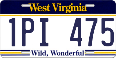 WV license plate 1PI475
