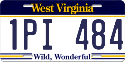 WV license plate 1PI484